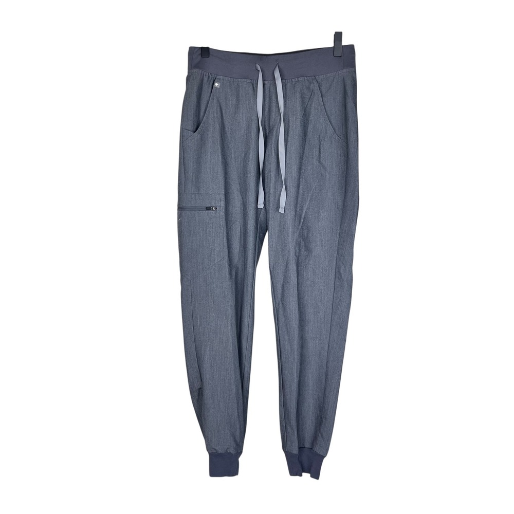 FIGS Technical Collection Charcoal Gray Jogger Scrub Pants Womens Cargo‎ Pocket